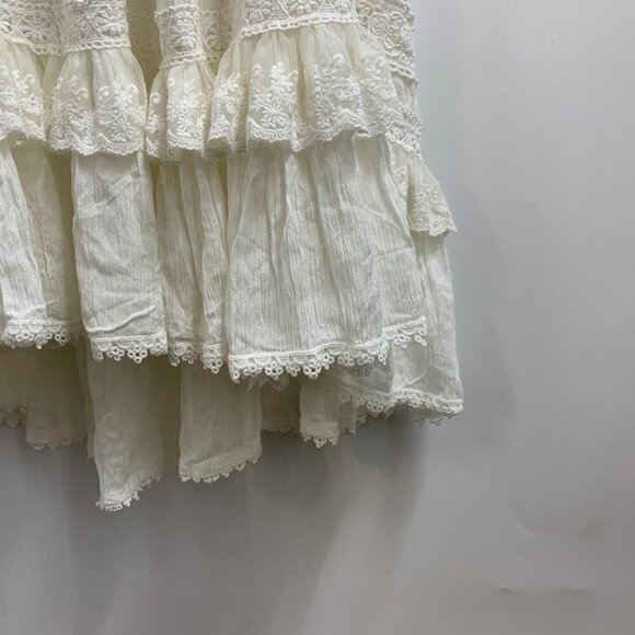 Vici Women's Pucker Up Plisse Embroidered Crochet Maxi Dress Size M‎ - Picture 6 of 12